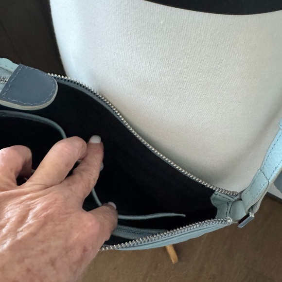Lodis NWOT Blue Crossbody Bag with Structured Design - Picture 6 of 7